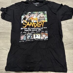 The Sandlot Scotty Smalls Benny Rodriguez Men's Black T Shirt Size L 2017